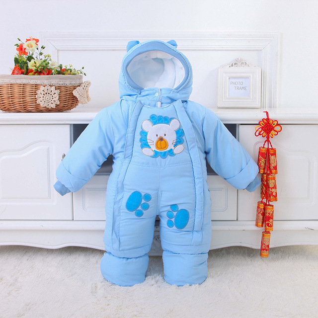 Baby Boy Ползунки Девушки мягкий Комбинезон Дети Зимняя Одежда Новорожденного Сиамские Хлопка Ребенка Тело Костюм Мультфильм Длинный Рукав Одежды