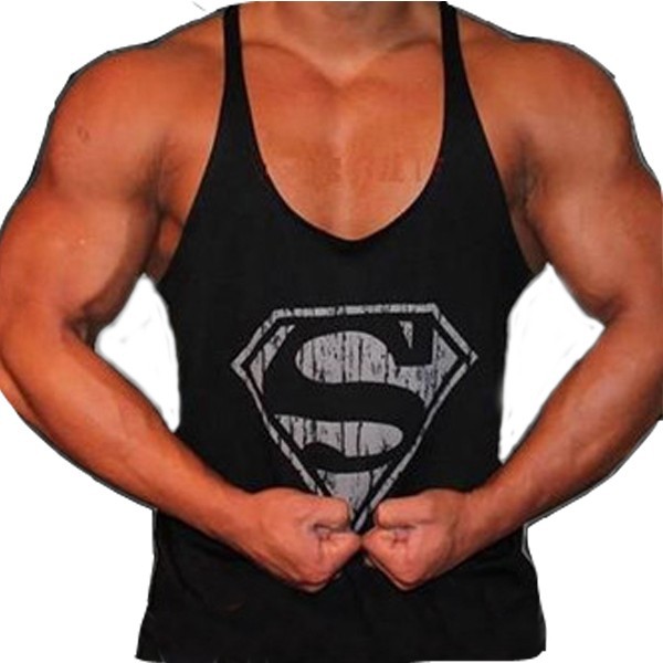 Spring-2014-Superman-muscle-shirt-bodybuilding-and-fitness-men-fashion-Undershirt-Cotton-Loose-tank-tops-plus