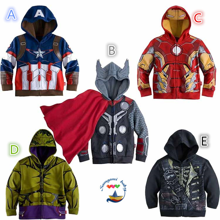 Гаджет  Retails Free shipping The Avengers, Iron Man Children Hoodies Sweatshirt Boys Girls Autumn Coat Kids Casual Outwear Clothing None Детские товары