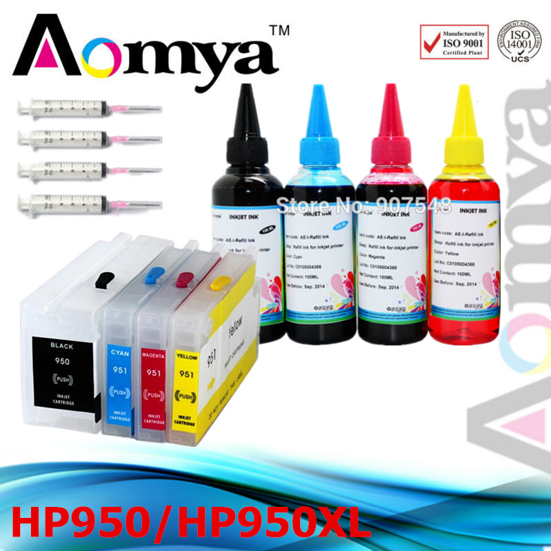 Hp950 Hp951 Specialized refill ink kits For HP 8610 8620 8680 8615 8625 printer show ink level