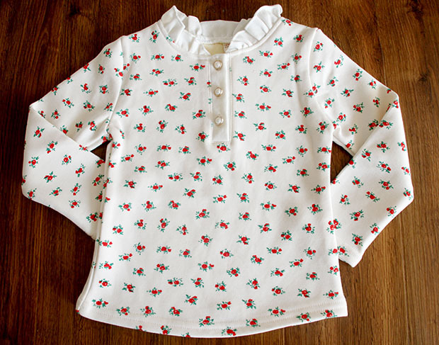 wholesale(58pcs/lot)-child winter girl flower white thicken base shirt