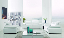 Classic 1 2 3 Italy Modern Desgin High Back luxury Top Grain Cattle Leather sofas living room LA302-2B