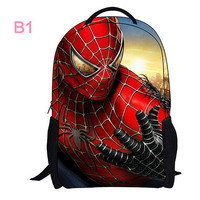 2015 new fashion boys cartoon backpack fashion style boy cool school bag kid printing backpack free shipping