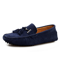 New Men s casual flat shoes men Genuine leather loafers fashion Pendant England style lazy Driving