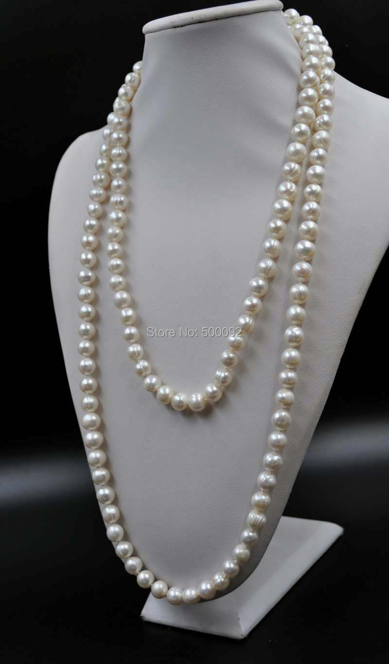 freshwater white pearl necklace