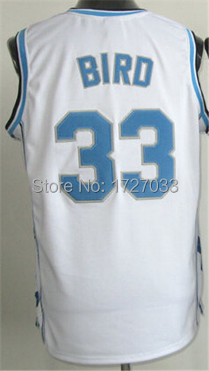 Jordan 23 Vince Carter 15 Ty Lawson 5 Larry Bird 33 The University of North Carolina UNC Men Blue White Basketball Jerseys (4).jpg