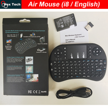 Full keyboard remote control i8 touchpad Li Battery, 2.4 Ghz USB connector compatible Android TV box / Set-top IPTV / Mini pc