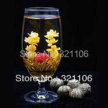 4 Balls Different Handmade Blooming Flower Green Tea Free Shipping
