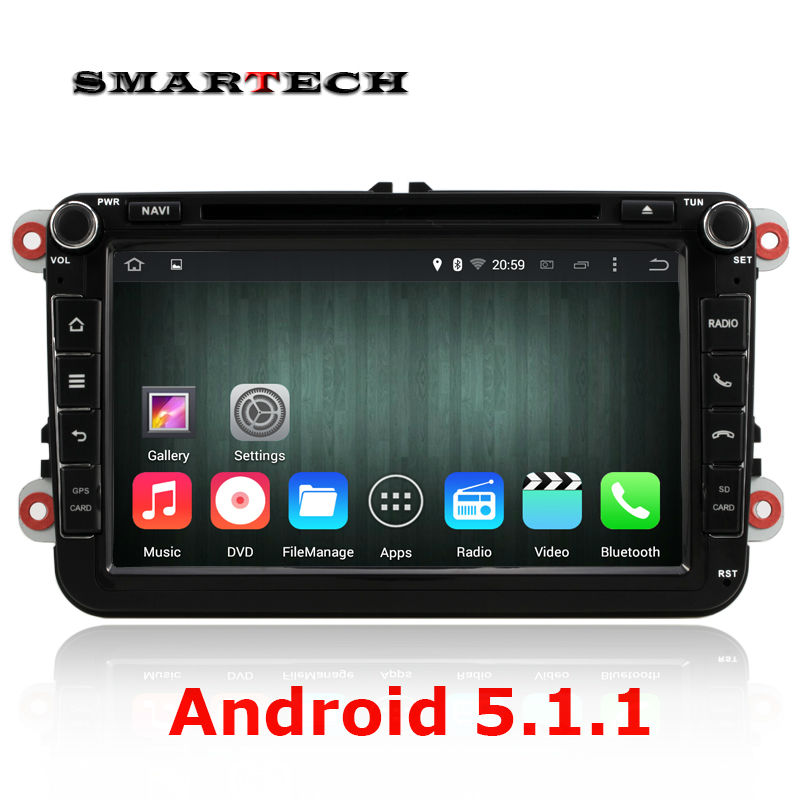 Android 5 1 quad core 2 din car radio gps dvd player For VW Volkswagen Passat