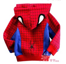 High Quality 2016 Autumn Fashion Boys Hoodies Moleton Hoodies Children Sweatshirts Boys Coats Spiderman Jackets Kids