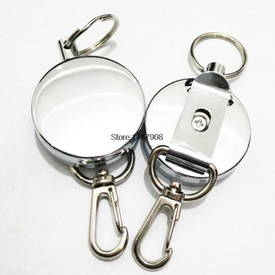 2pcs Lot Fly Sea Fly Fishing Retractor on Corrosion Protection with one Zinger Metal Zingers Retractor