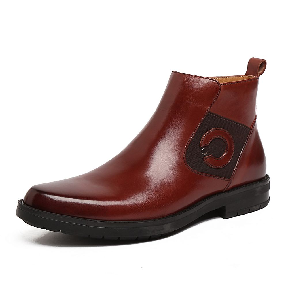 men's cowboy boots with zipper on the side