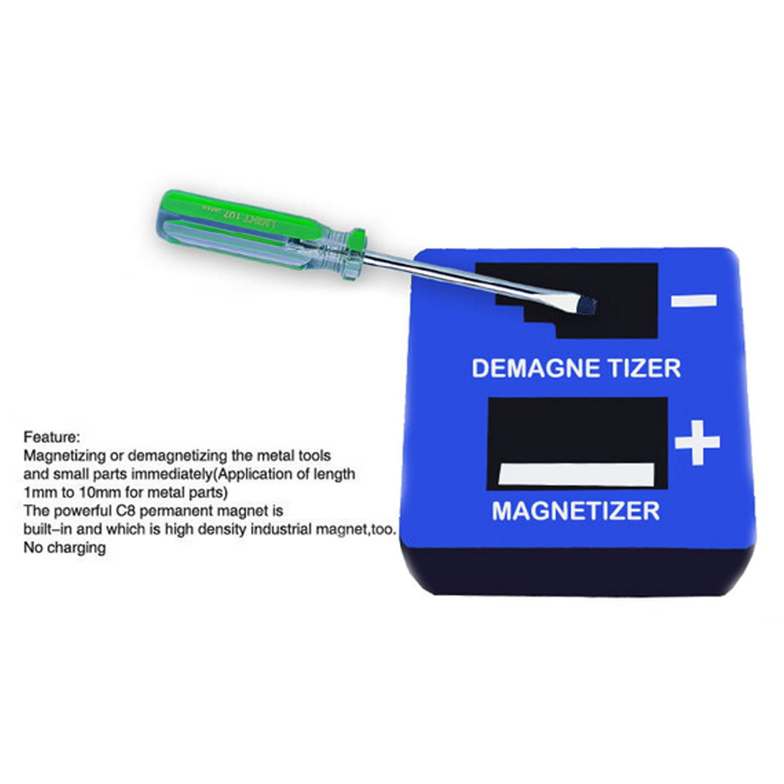 Professional Magnetizer Demagnetizer Magnetic Tool for Screwdriver Tips Screw Bits Practical Small Tools