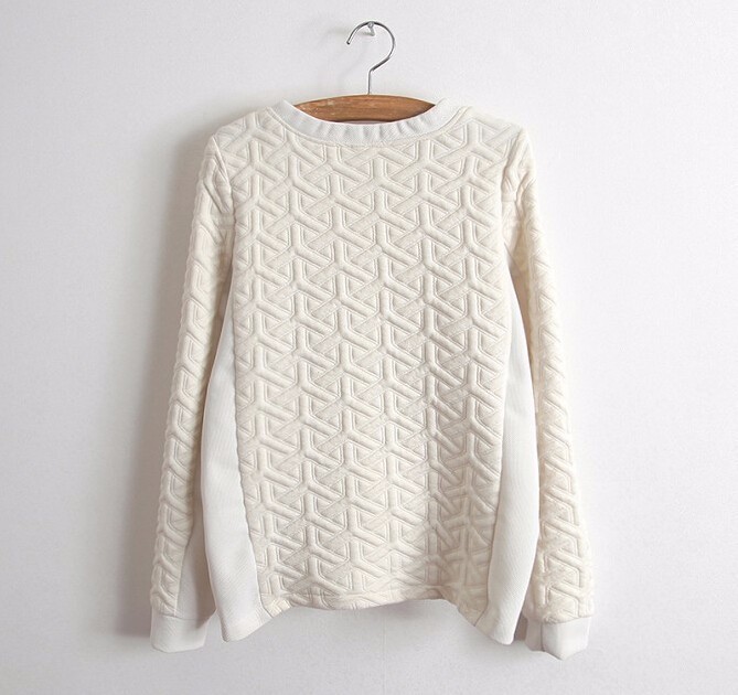 New European air layer cotton relief double zipper ladies long sleeve sweater free shipping (4)