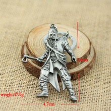 New Style fashion Cospaly Jewelry Keychain Game Assassins Creed Key Chain Game person Pendant Key Ring