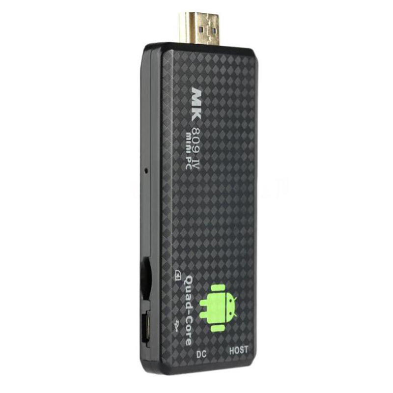 New Arrival 8G MK809IV Android 4.4 Smart TV Dongle Box Stick Mini PC 1080P 3D Quad Core