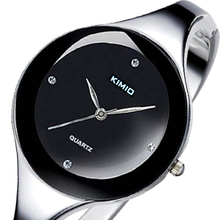 Band KIMIO mujer correa de acero inoxidable reloj relojes mujer vestido de diamantes para mujer de moda elegante pulsera pulsera de cuarzo