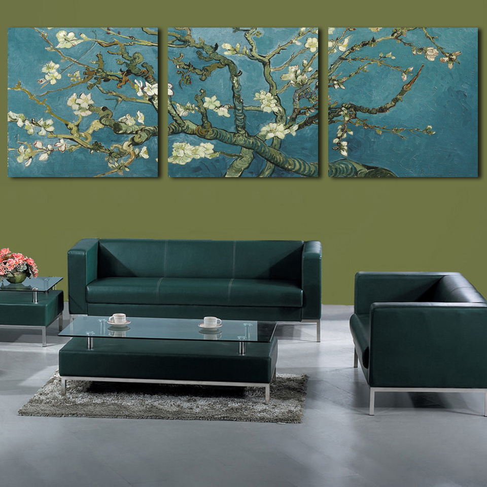 Hoge kwaliteit groothandel van gogh bloem schilderijen van chinese ...