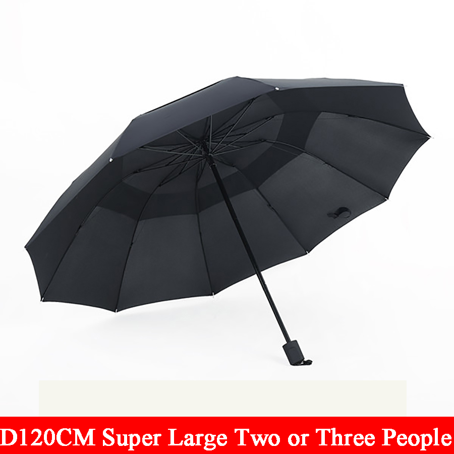 2015 new big strong three folding comapct reain two three people super big sun shade windproof men women male umbrellas