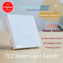 BroadLink TC1 E-Touch RF Smart Home Wall Light Switch WiFi control from phone Single live wire connection By Android IOS Phone