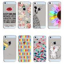 2015 New Arrival Hot 22 Styles PC Hard Transparent Phone Skin Back Case Cover For Apple i Phone iPhone 5 5S 5G
