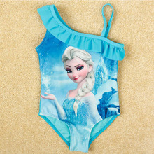 Baby Girls Swimwear Toddler Swimsuit Character Queen Elsa Anna biquini infantil Children Kids One piece Girls