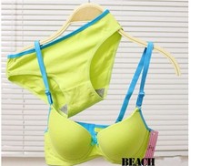 Girls training bra set cotton lovely child underwear set kids bras and shorts set multicolor bra for girls