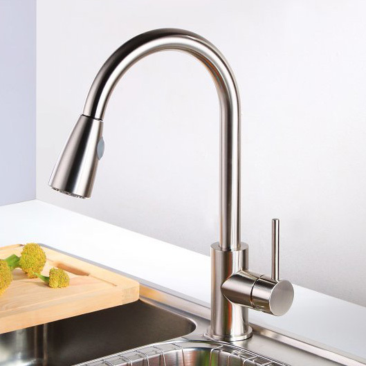kran dapur, Disikat nikel tangan tunggal dapur
keran mixer, Kuningan kran dapur, Disikat nikel tangan tunggal dapur keran mixer,
Kuningan