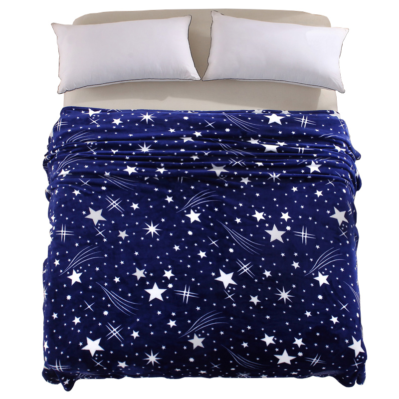 Flannel fleece soft Plaid print blanket bed/sofa Throws fashion ...