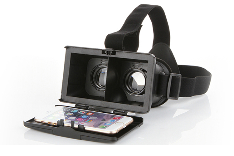 Polarized 3D Viewing Glasses Mirror Google Cardboard Virtual Reality VR Box Head Mount ABS Smartphone Helmet