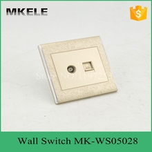 MK WS05028 multifunction ultra slim wall mount socket outlets multi socket wall sockets tv and computer