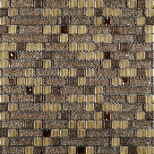 Decorate Material Long Glass Crystal Brick By Hand Mosaic Tile TV Setting Wall The Sitting Room Toilet Bathroom Wall Stickers