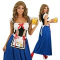 Ensen German Beer Festival blue Skirt Female Maid Beer girl classical maid Halloween cosplay costume The