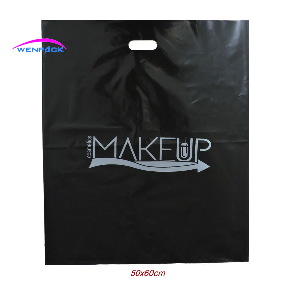 50x60cm custom shopping handle plastic gift bag/printed logo packing bag-in Gift Bags & Wrapping ...