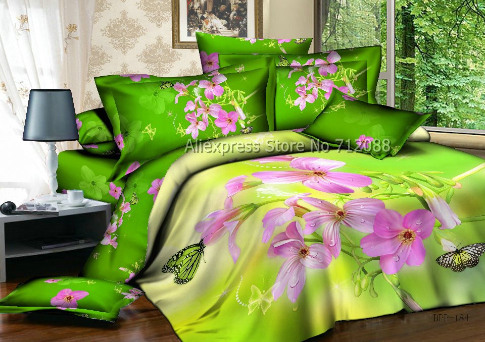 wholesale 4pcs queen full orchids flower butterfly green wholesale 4pcs queen full orchids flower butterfly green