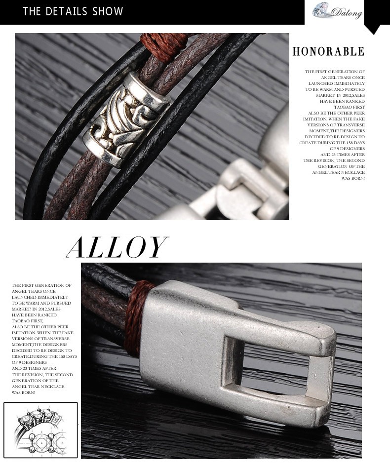 OPK Handmade Multi-Layer Man Bracelet New Fashion Leather Punk Rock Jewelry For Men Vintage Design Accessories Christmas Gifts OPK Handmade Multi-Layer Man Bracelet New Fashion Leather Punk Rock Jewelry For Men Vintage Design Accessories Christmas Gifts
