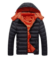 2015 New Arrival Men’s Winter Jacket Casual Solid Slim Fit Parka Men Winter Coat M-3XL