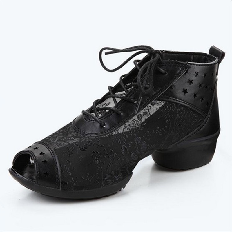 2016 New Woman Fashion Dancing Shoes Lace Up Ladies silk Dance Shoes