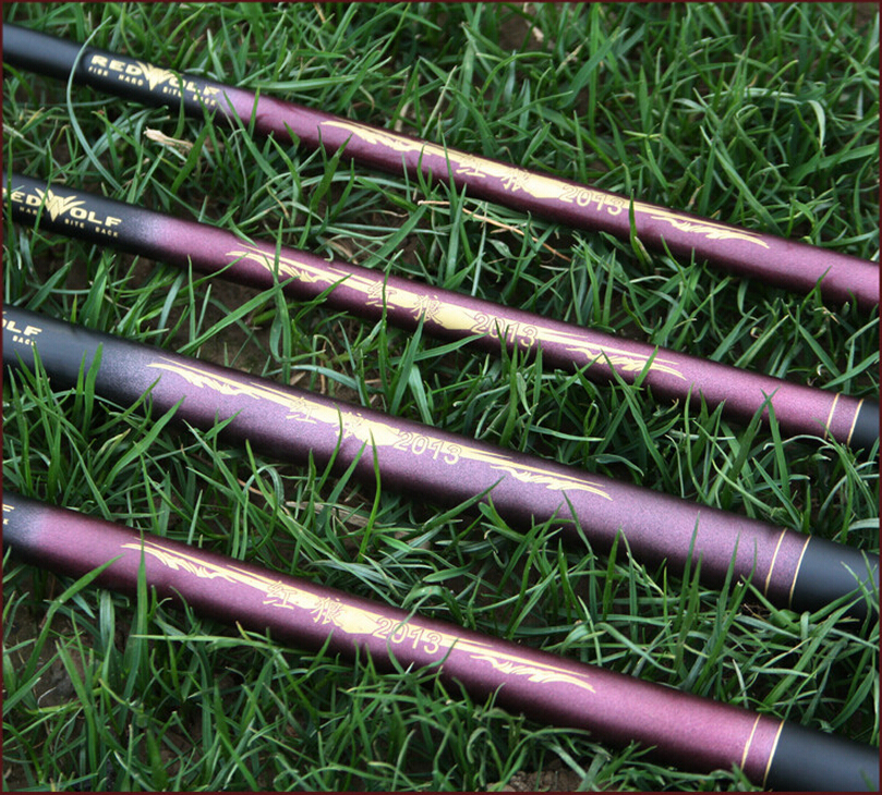 3.6-7.2M Carbon Stream Fishing Rod Telescopic Carp Fly Fish Rods Ultra Light Hard hand pole Tenkara canne a peche olta takimlari