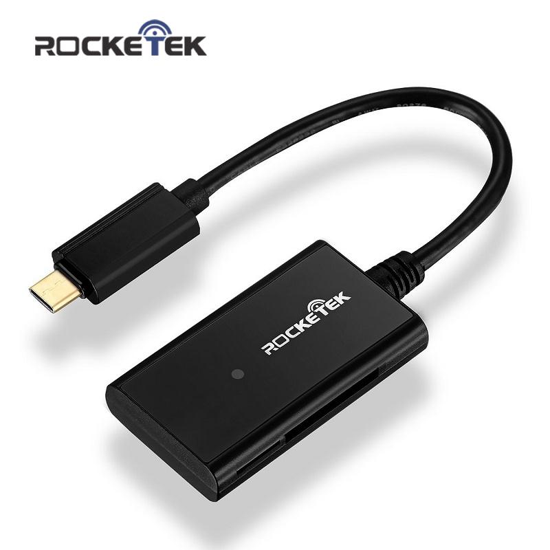 Rocketek USB 3.1 C type card reader with 4 Slots for SD, Micro SD
