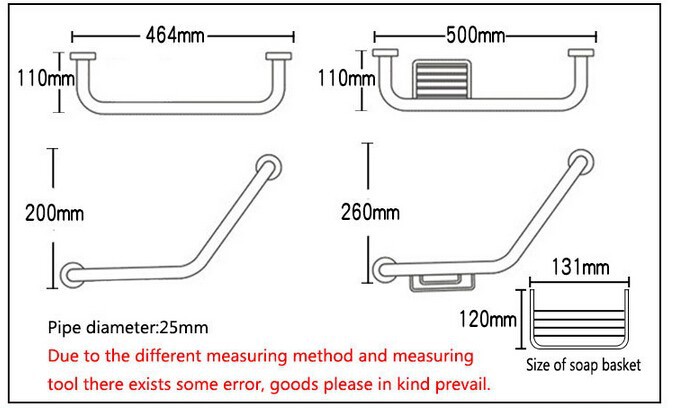 Description Picture 4 of item2016 high quality Stainless steel material chrome plating bathroom grab bar safety hand bar bathtub handrail