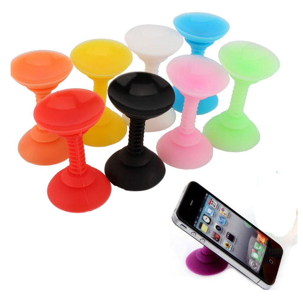 Fashion Silicone Double Sided Suction Cup Phone Holder Sucker Stand For Mobile Phones