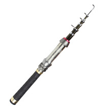 High Carbon Saltwater Telescopic Fishing Rod Superhard Ultra Light Rod Carbon 1.3-2.4M Fishing Rod Spinning Fishing Pole