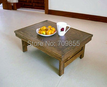 Korean Dining Table Folding Legs Rectangle 60*45CM Living Room Antique Tea Table Traditional Korean Oriental Design Furniture