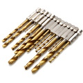 13pcs HSS Quick Change Hex Shank Titanium Cobalt Coated Drill Bit Set BI019