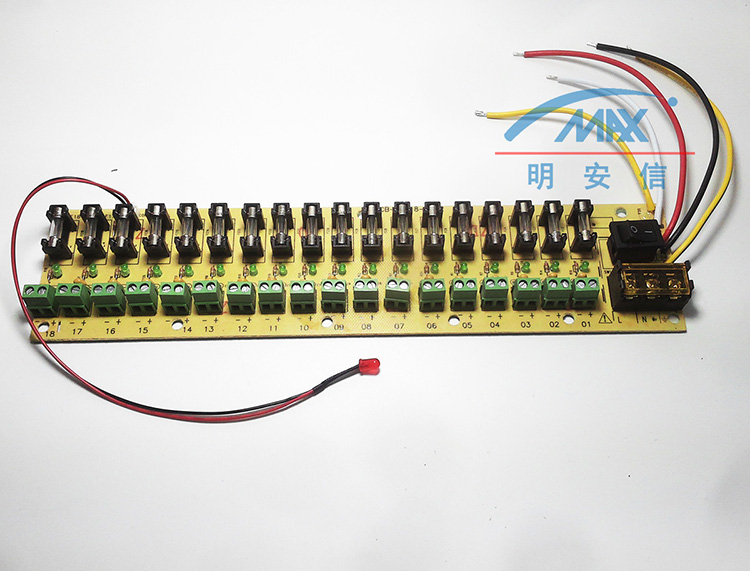 PCB008 1X 12 Position Prewired Power Distribution Board Block 2 Inputs 2 x 13 Outputs for DC AC Voltage New 