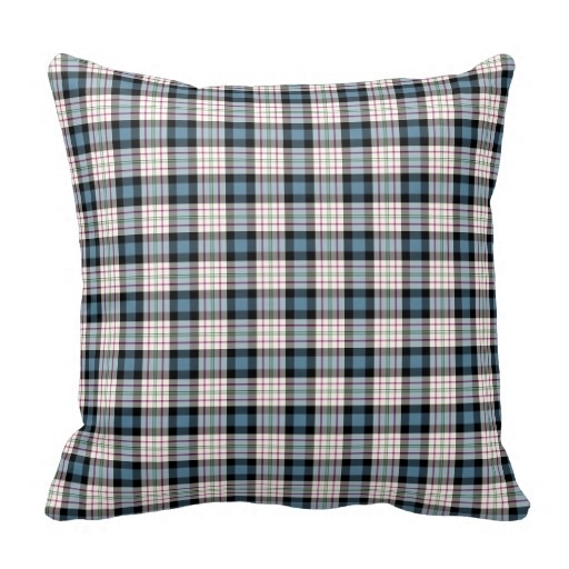 Curly Clan Ferguson Dress Blue font b Tartan b font Throw Pillow Case Size 20 by