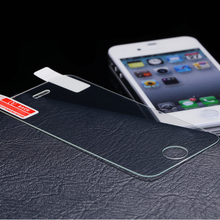 9H Thin Clear Tempered Glass Front Screen Protector Case For iphone4 4S 4G i4 Reinforced Film