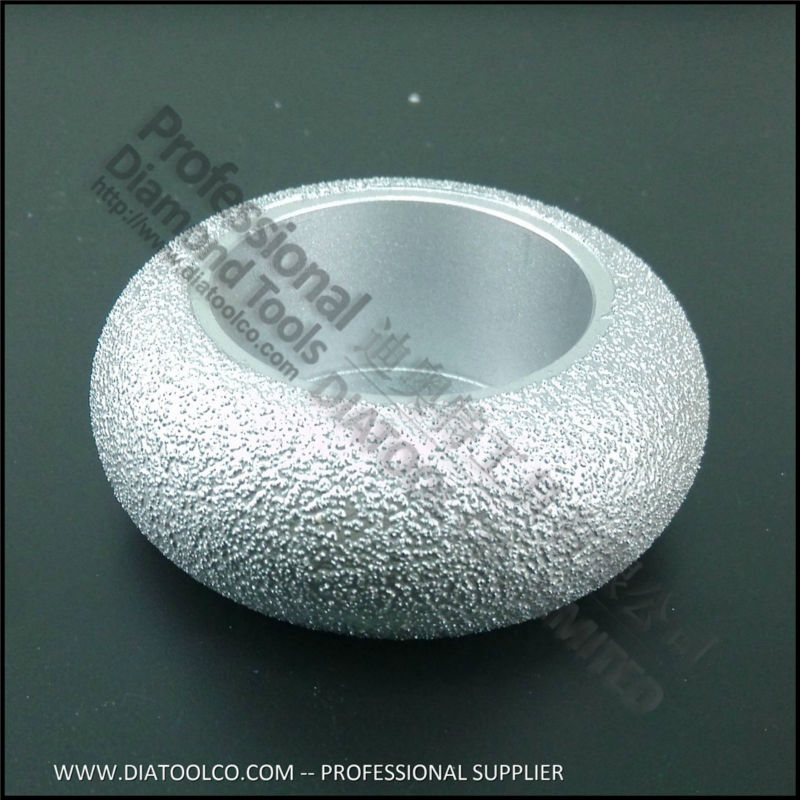 75mmx30MM Vacuum Brazed Diamond Convex grinding wheel for marble granite and quartz... Profile wheel