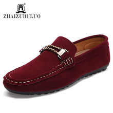 New 2016 Fashion Suede Leather Men Loafers Moccasins Comfortable Men Driving Shoes Slip On Casual Male Flats Sapatos Masculino